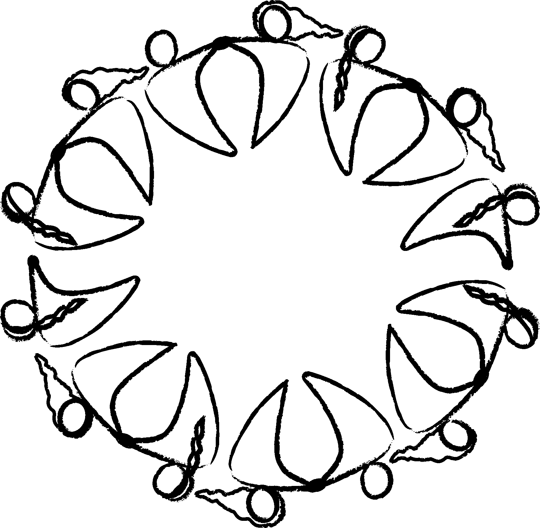 Dancers in a circles (logo of NIBTrust)